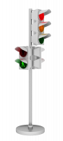 Набор светодиодных светофоров "Четырехсторонний перекресток" мобильный