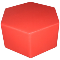 "Шестигранник" пуфик каркасный на опоре