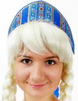 Головной убор "Кокошник х/б с лентами"