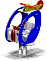 Качалка на пружине 2-х местная "Вертолетик" Качалка на пружине 2-х местная "Вертолетик"