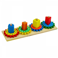 Пирамидка логическая "Шестеренки" Пирамидка логическая "Шестеренки"