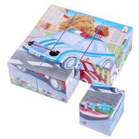 Кубики пластмассовые в картинках, 9 штук