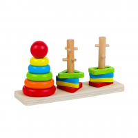 Пирамидка логическая "Геометрические формы" Пирамидка логическая "Геометрические формы"