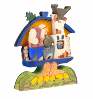 Деревянный пазл БАБА-ЯГА В ИЗБУШКЕ