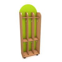 Шкаф для полотенец напольный двухъярусный, 3 секции (ХДФ цветной)